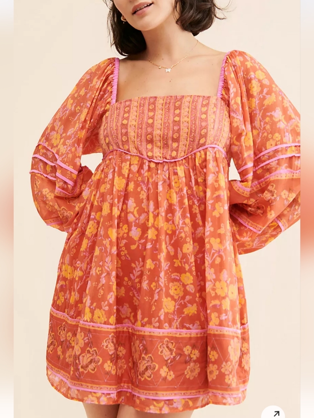 FREE PEOPLE endless Afternoon Mini Dress Size L
